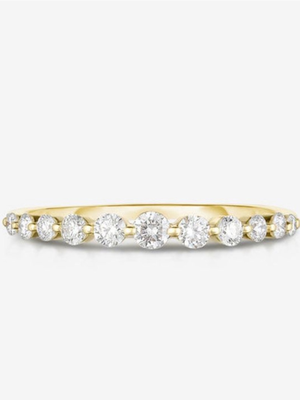 Ring Concierge Yellow Gold Diamond Band with White Diamonds